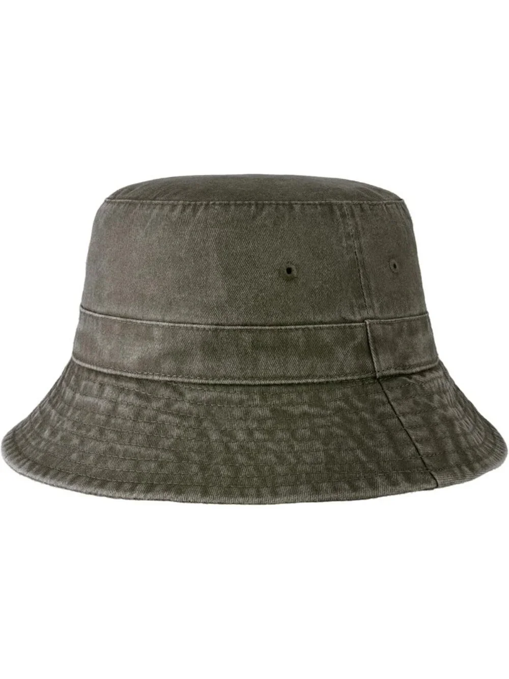 Unisex Green Grey Cotton Summer Sun Boonie Style Beach Golf Fishing Bucket Hat